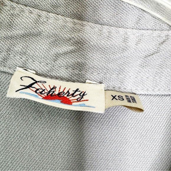 Faherty Linen Blend Arlie Utility Jumpsuit in Stone Size XS - Picture 10 of 13